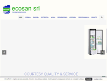 Tablet Screenshot of ecosan.it